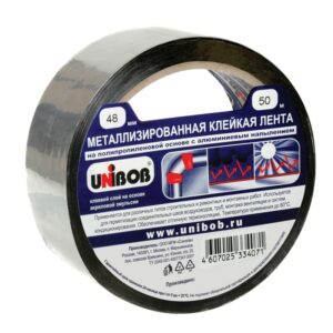 Клейкая лента металлизированная 48ммх50м Unibob